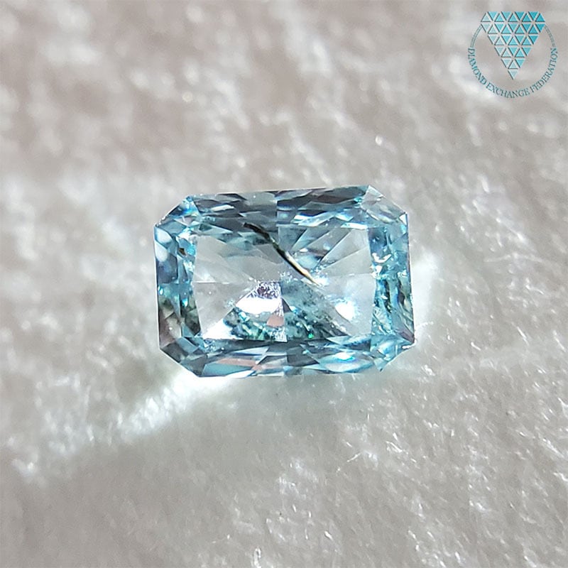 0.139 ct Fancy Intense Blue Green I1 CGL 天然 グリーン ブルー