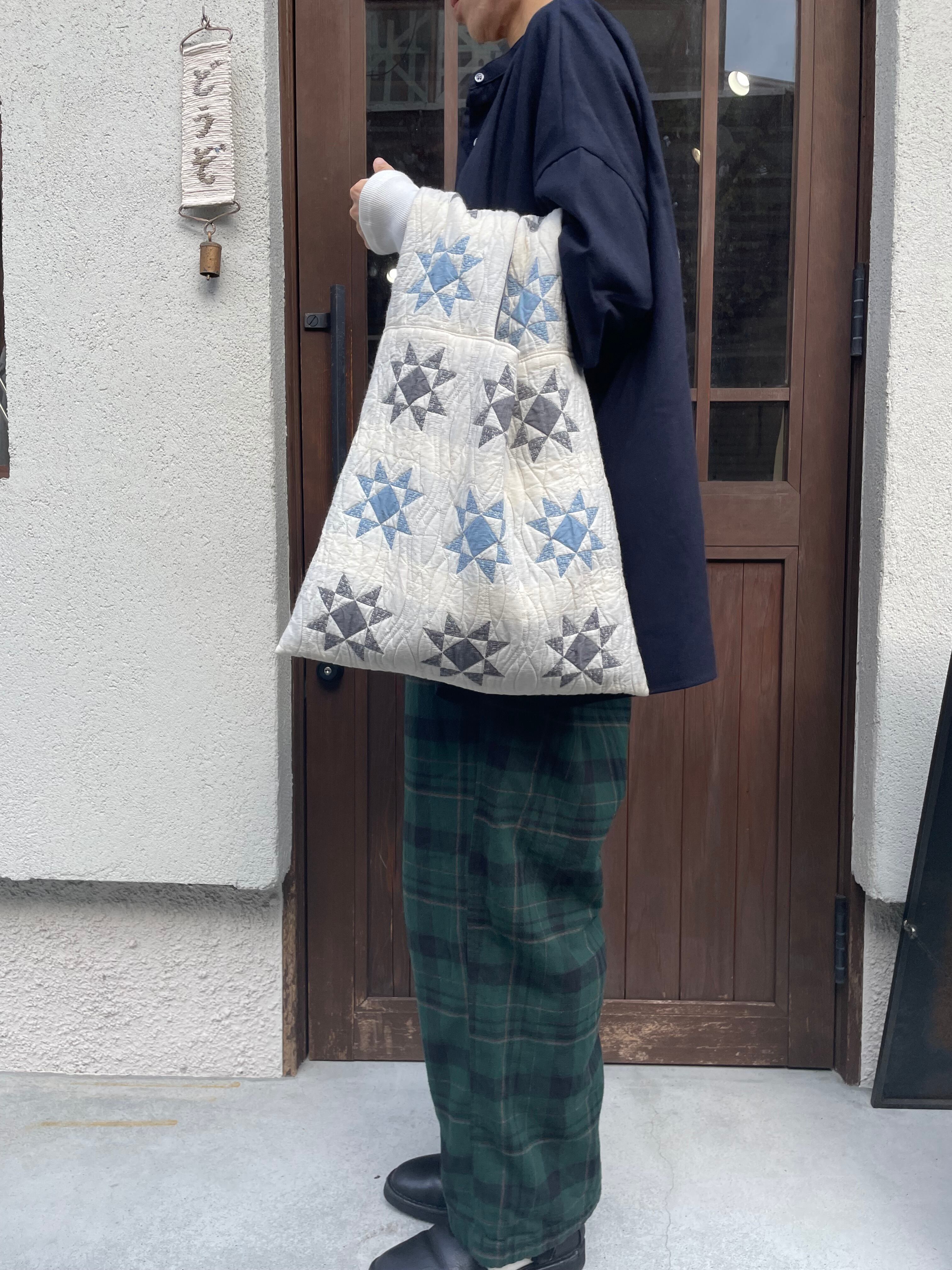 qiri パッチワークキルトジャガード ノットバッグ | née yoshida 装店