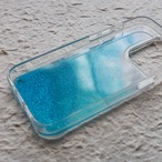 【iPhone14Pro/OUTLET】銀式青波 - 和風 グリッターiPhoneケース