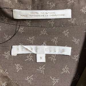 PERRY ELLIS small pattern silk shirt