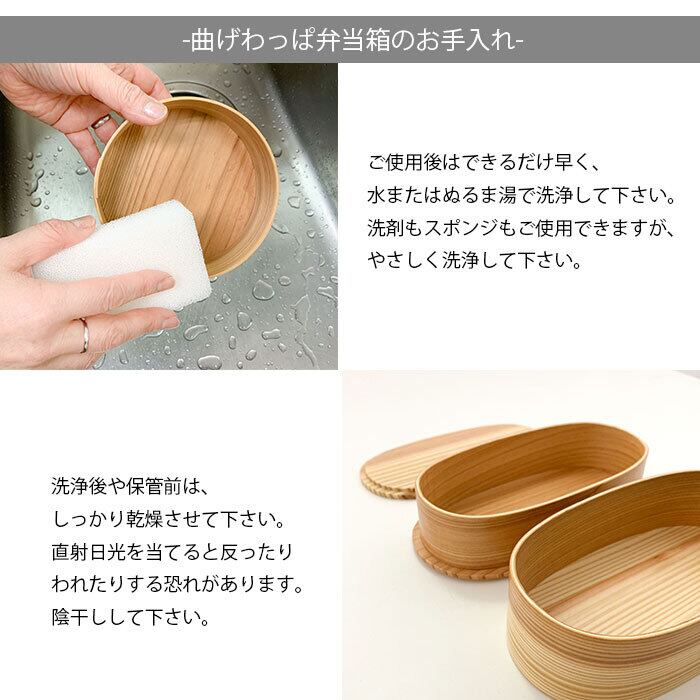 曲げわっぱ　わっぱ弁当箱　おひつ 弁当箱 木製 レトロ 天然木 弁当箱 曲げわっぱ 弁当箱 ぬくもり 小 わっぱ 仕切付 伝統工芸品 天然