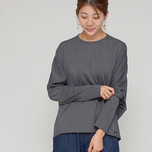 【360度美しい】立体ドルマン×コクーントップス - LER-2564 チャコール-