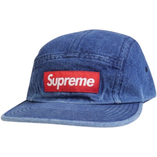 Supreme デニムキャンプキャップ BOXロゴ｜インディゴ｜美品 Size【フリー】 SUPREME シュプリーム Denim Camp Cap Indigo キャンプ