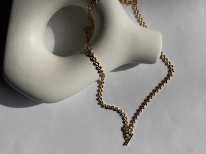 heart chain gold necklace