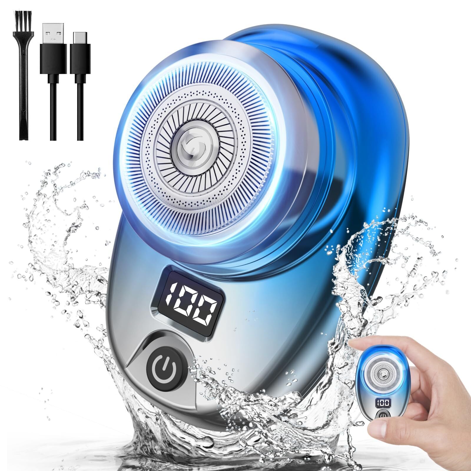 3枚刃回転式電気シェーバー 長時間航続 髭剃り 電気シェーバー 3枚刃 髭剃り 回転式 回転式電気シェーバー 髭剃り 3