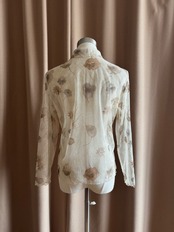 pressed flower sheer shirt-4730-6