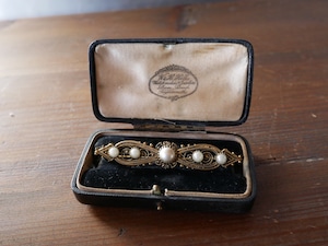 フランスアンティークブローチ パール