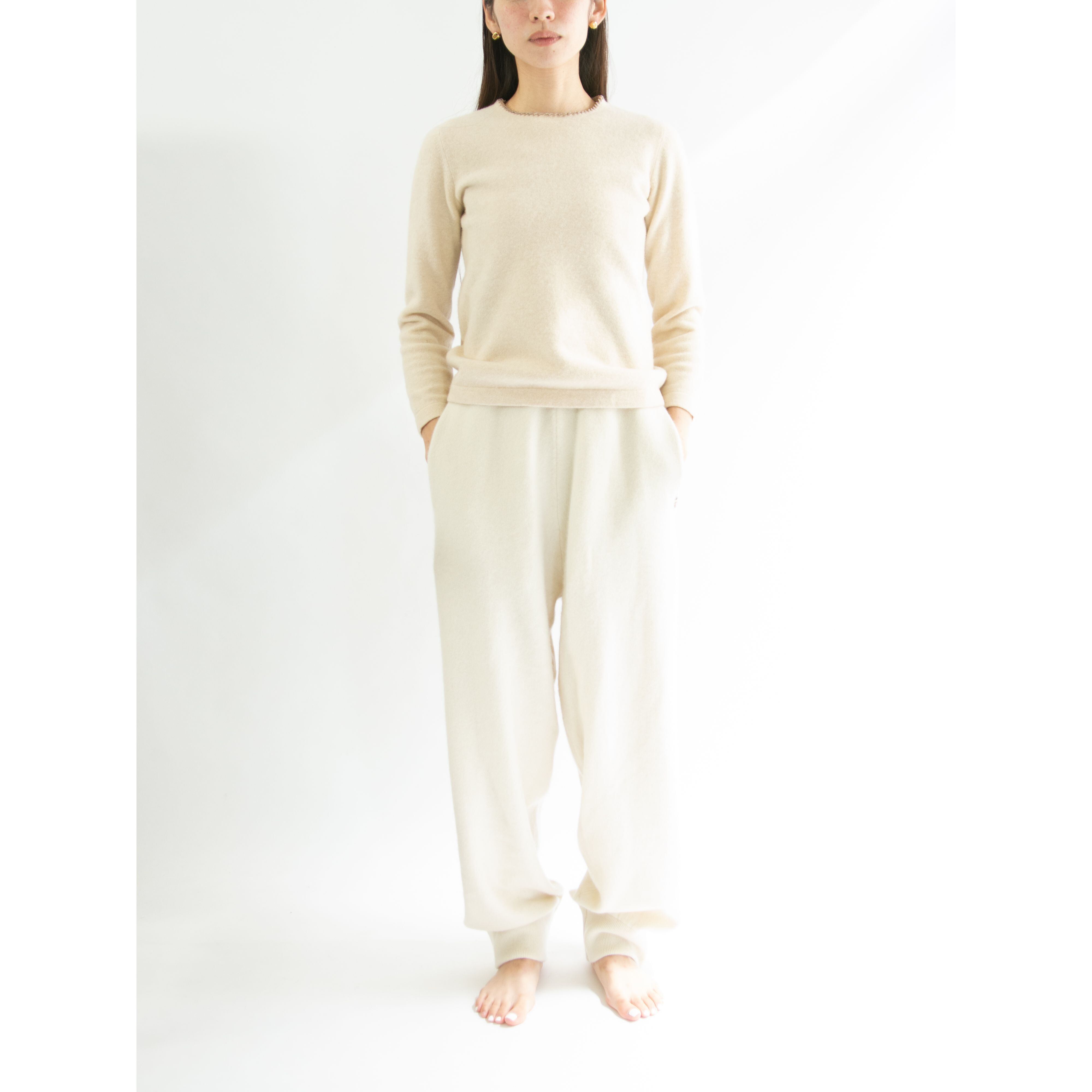 Les Copains CLASSIC】Made in Italy wool-silk-cashmere crewneck ...