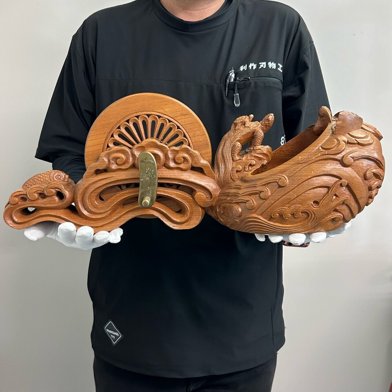 完売>鶴亀墨壺 / 廻手付き〈サイズ:尺八寸(540mm)〉【展示品/訳 完売>鶴亀墨壺 / 廻手付き〈サイズ:尺八寸(540mm)〉【展示品/訳