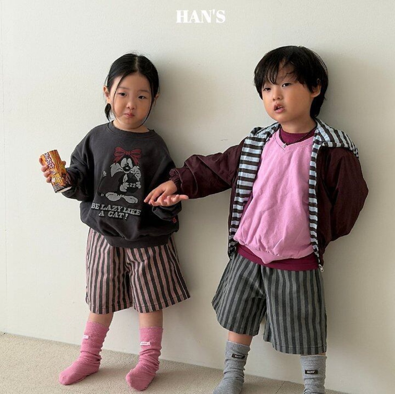 韓国子供服 / 26Autumn / 〖取寄〗Hans / Vスウェット / キッズ服 / ジュニア服 *XS~JM*