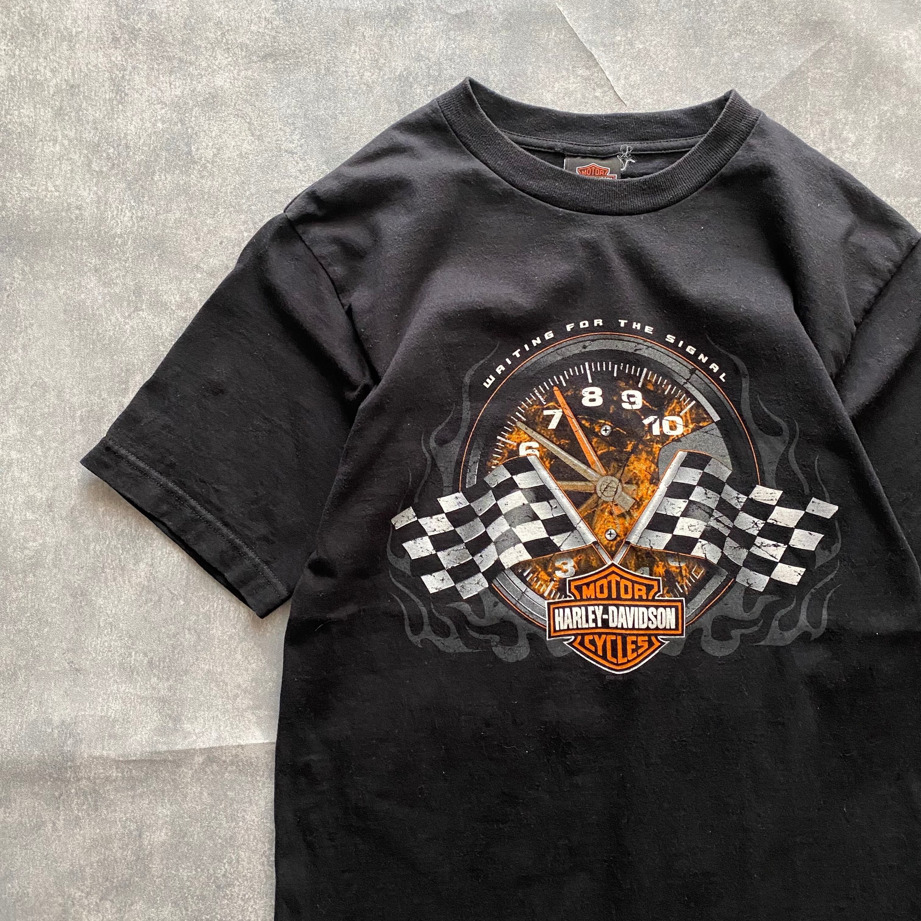 【希少4XLサイズ】ハーレーダビッドソン　スカルロゴ　両面プリント　Tシャツ