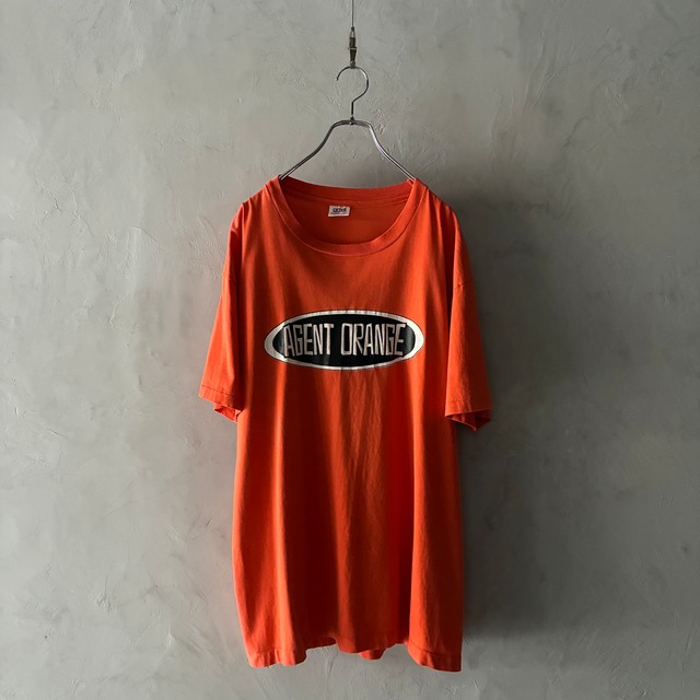 -AGENT ORANGE- 90's logo print T-shirt