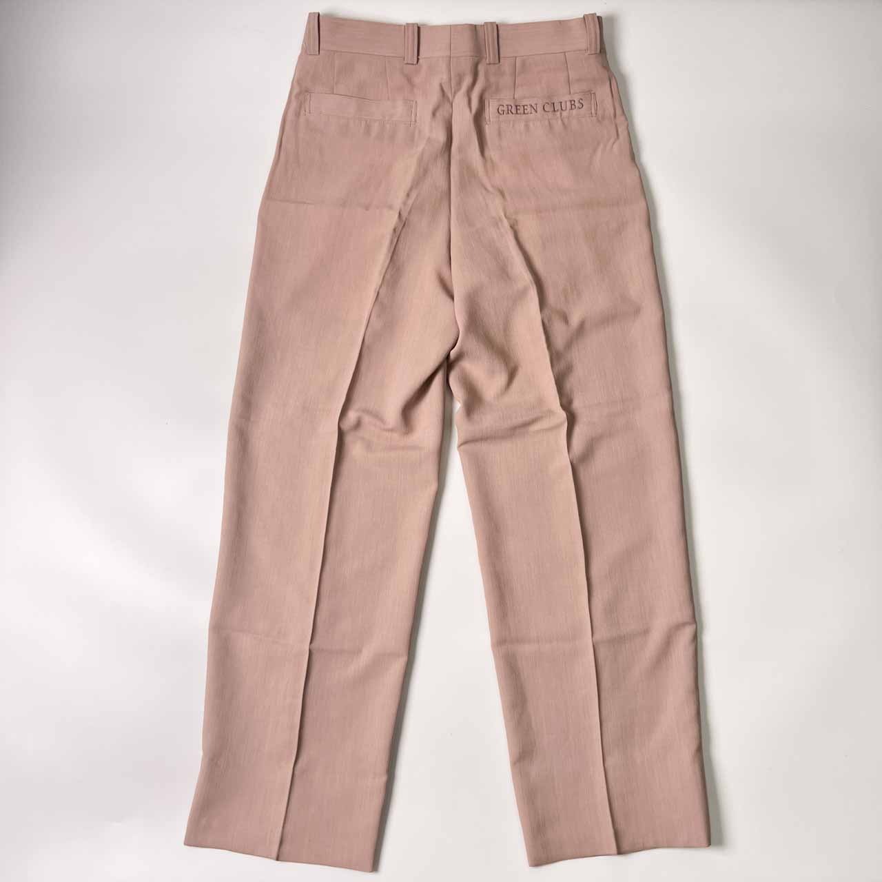 GREENCLUBS グリーンクラブ タックパンツ 79/くすみピンク メンズ