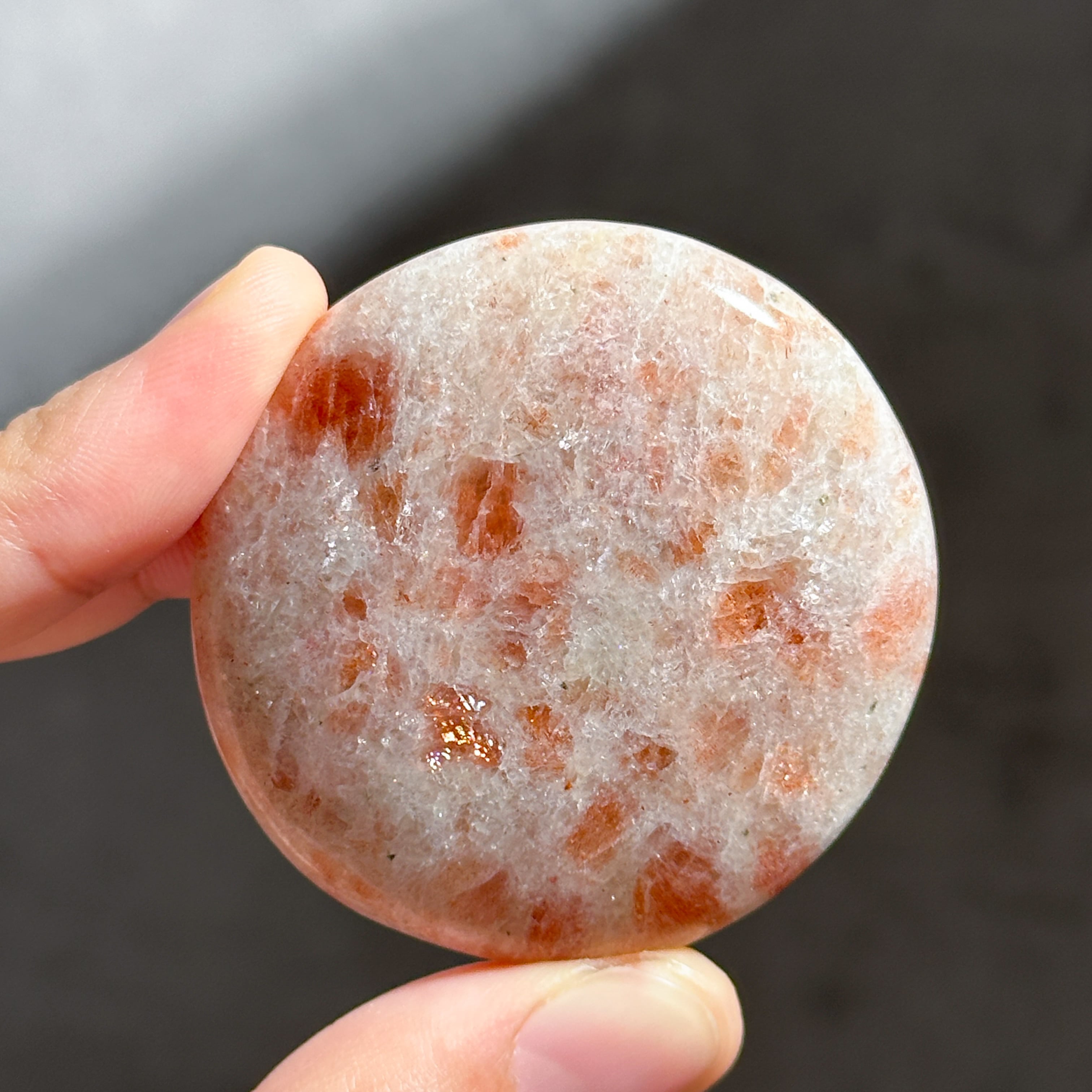 サンストーン パーム 53◇Sun Stone◇ 天然石・鉱物・パワーストーン
