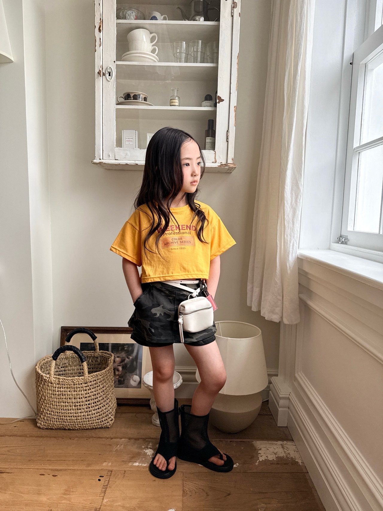 [COMMA] Camo skirt pants / [콤마] 카모치마바지