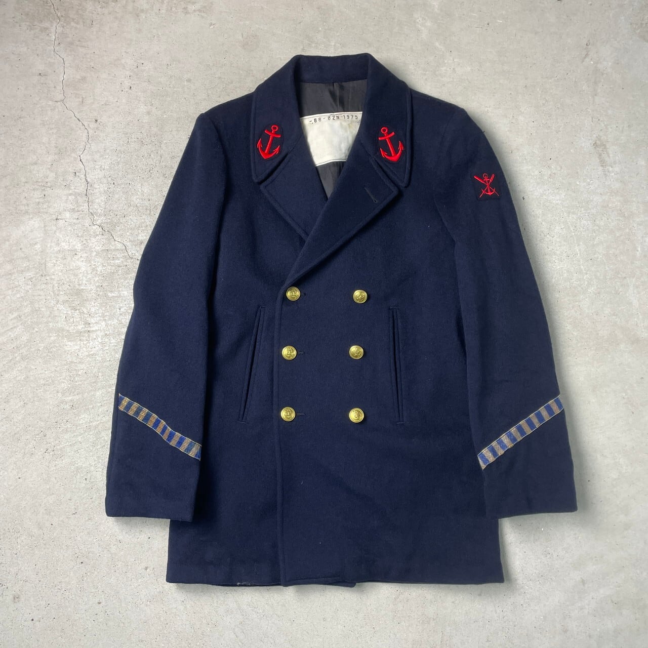 【60〜70s】 フランス軍 海軍 vintage Pコート ユーロミリタリー