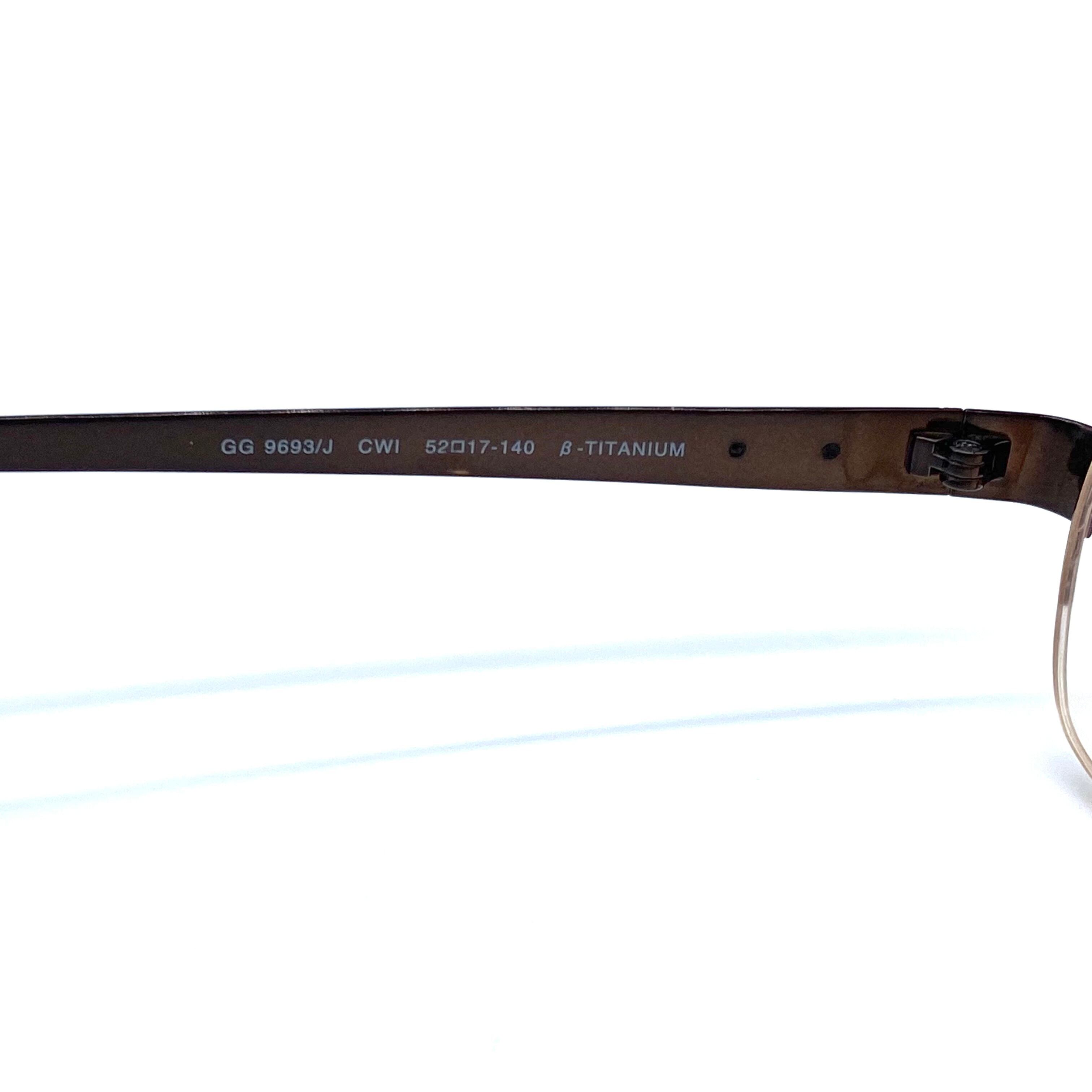 Gucci Prescription Eye-Glasses Brown / グッチ 度付きメガネ 眼鏡 