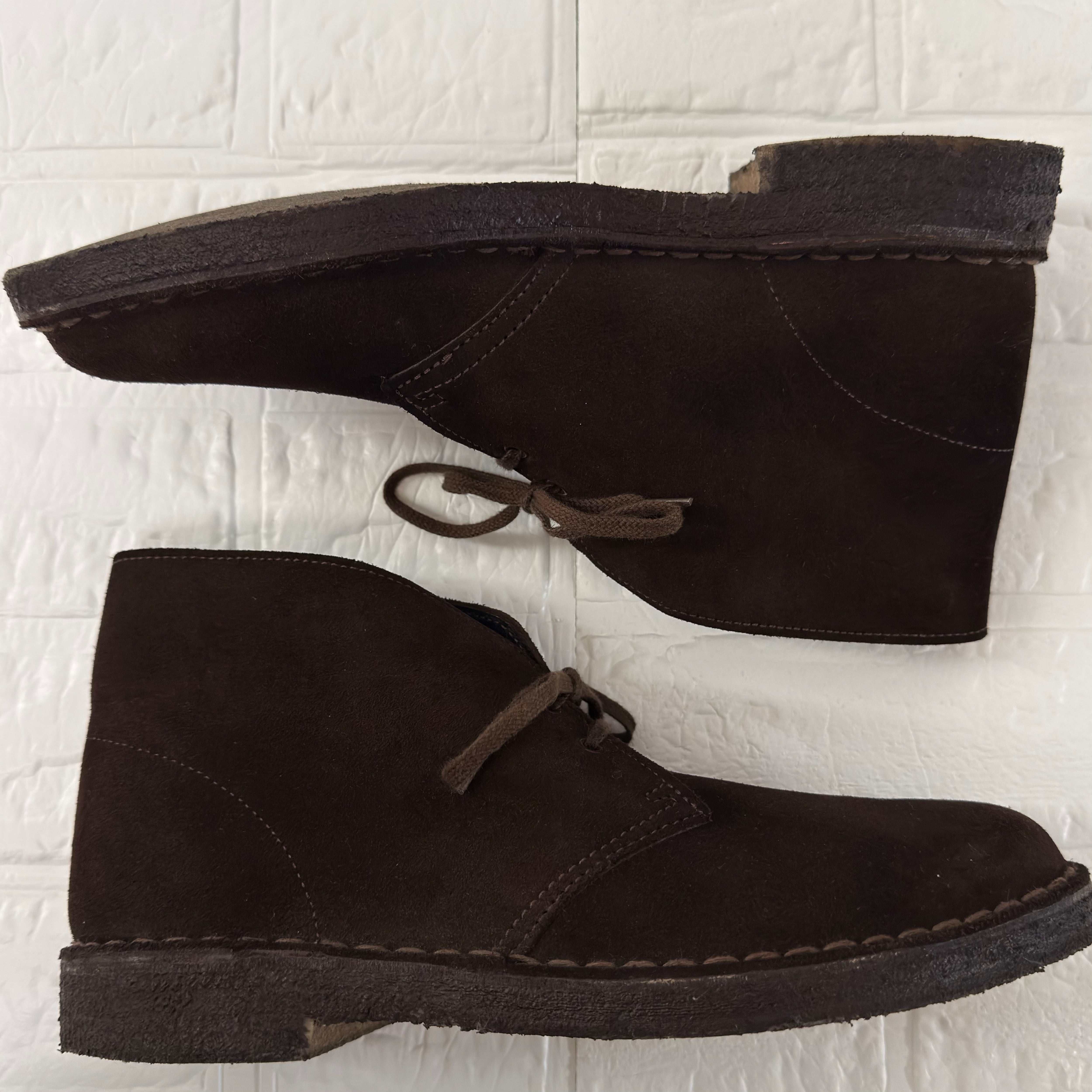 Clarks イングランド製 スエード デザートブーツ ブラウン UK6 (実寸