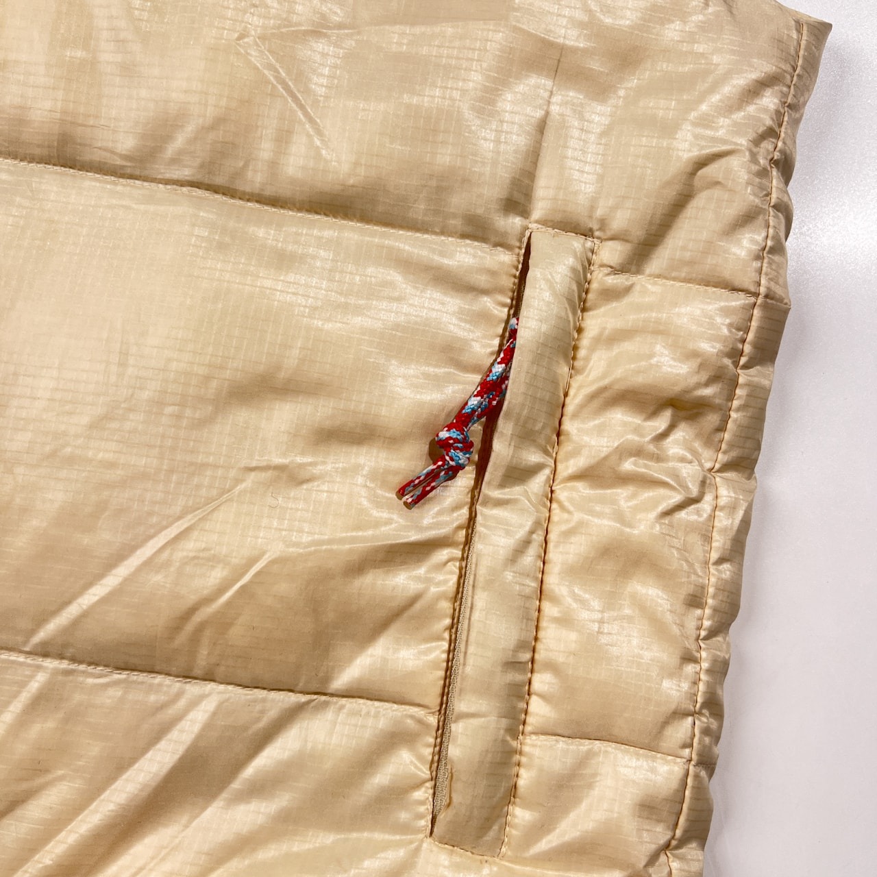 Paradiso パラディーゾ ジップアップ ダウンベスト サイズ L /ベージュ系/ゴルフ