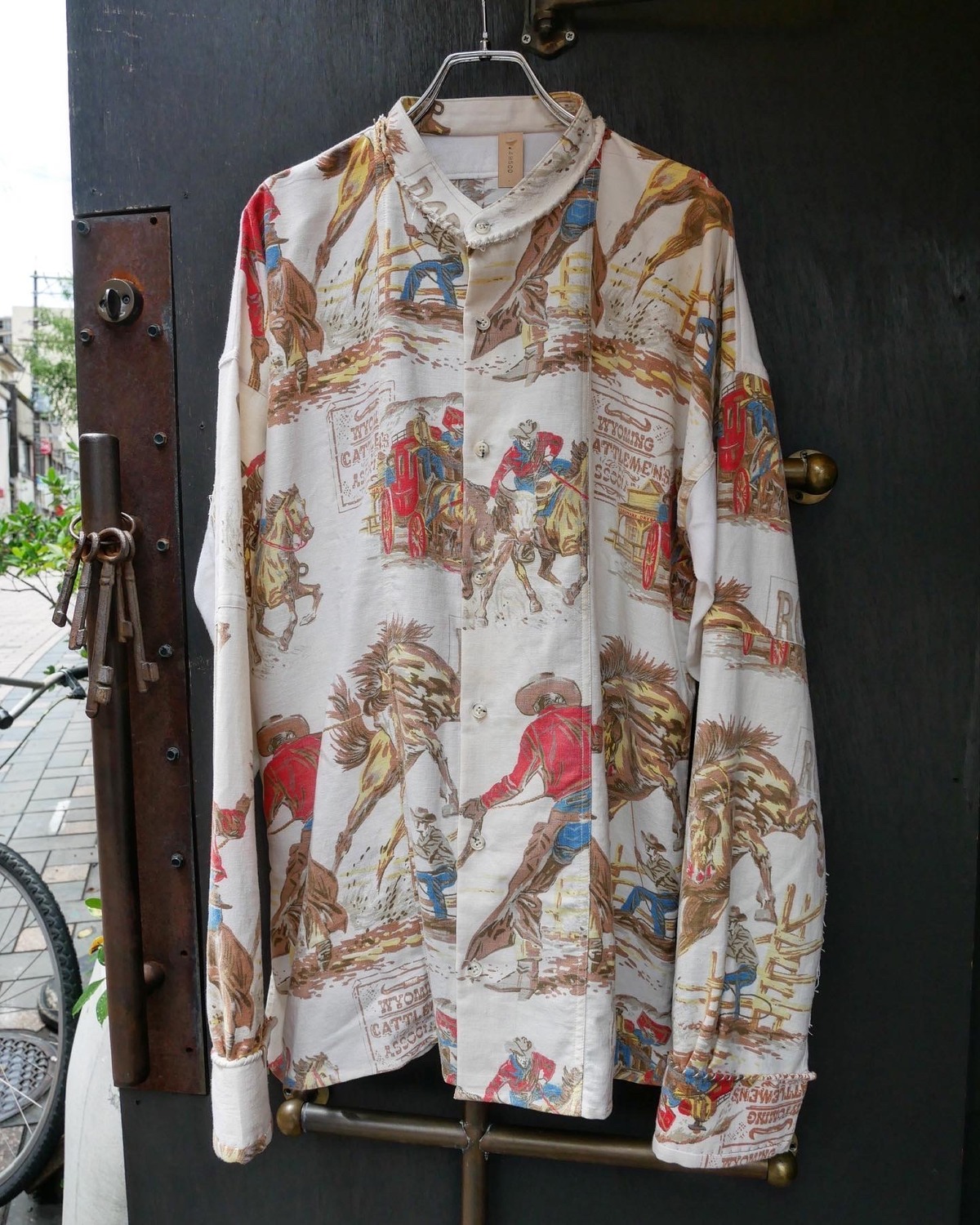 60s US cotton hand stitch shirt ハンドステッチシャツ mill kagoshima