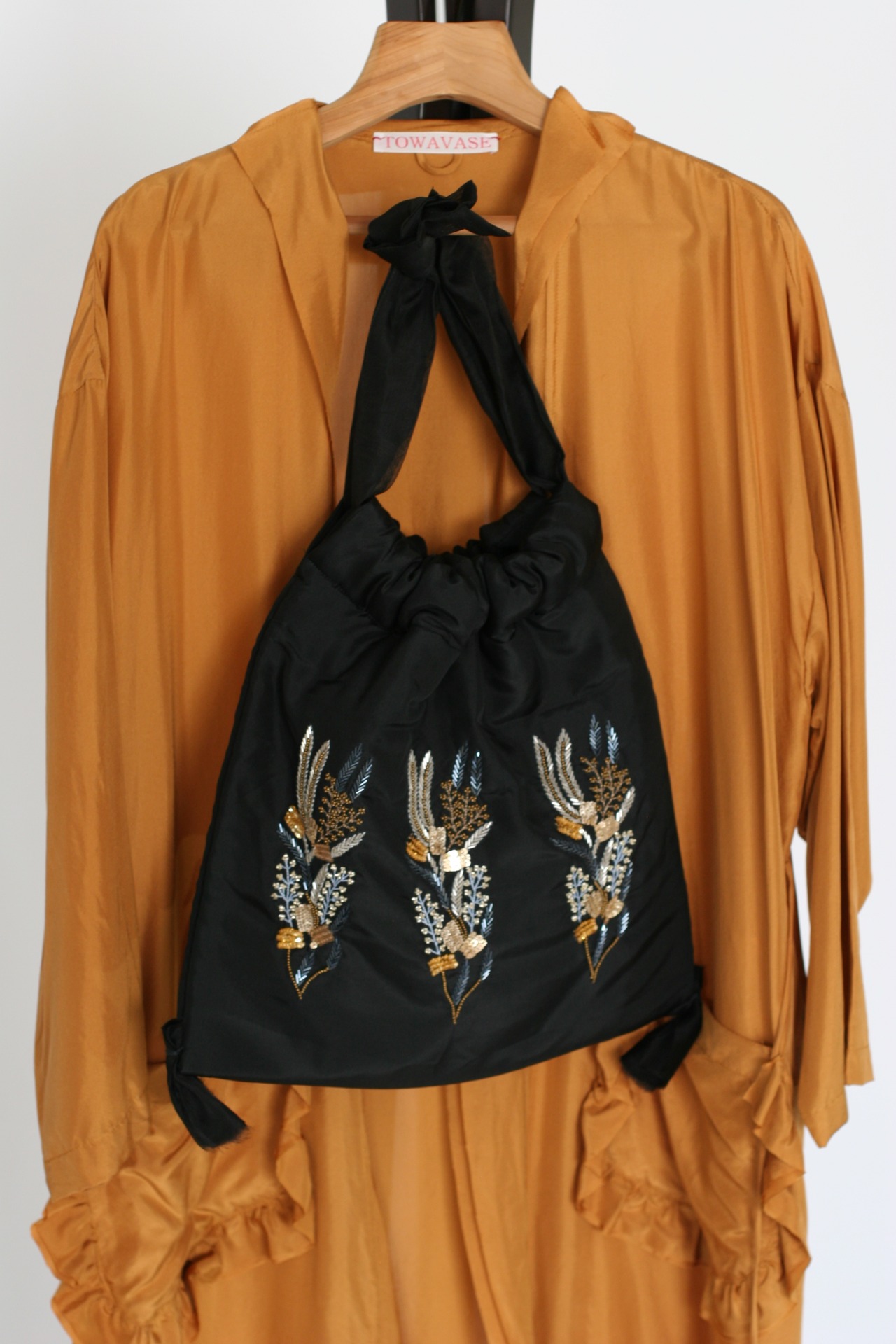 【TOWAVASE】Manon-bag / Black（30-0013A）
