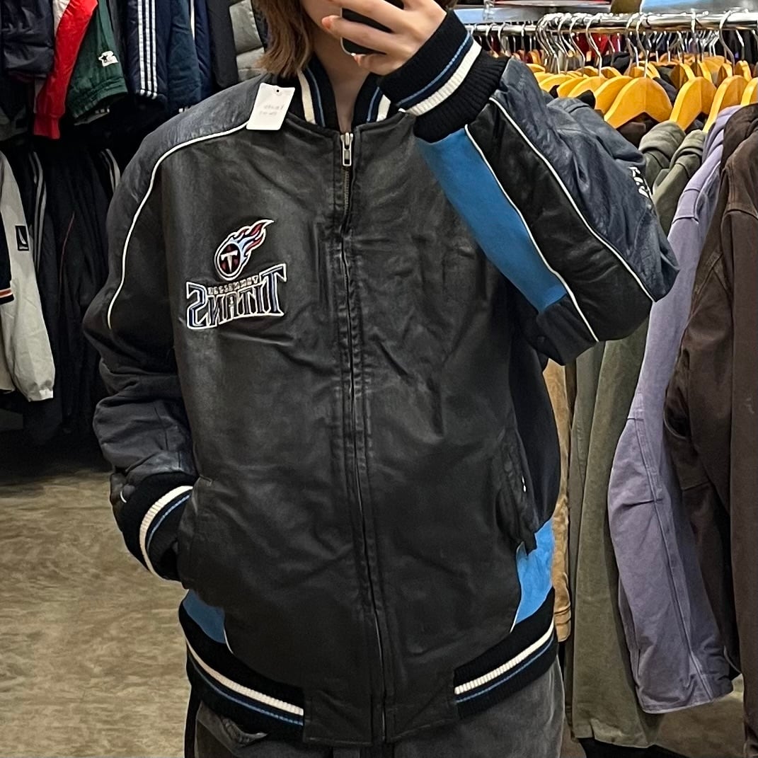 NFL TENNESSEE TITANS / テネシータイタンズ】レザージャケット | 古着 