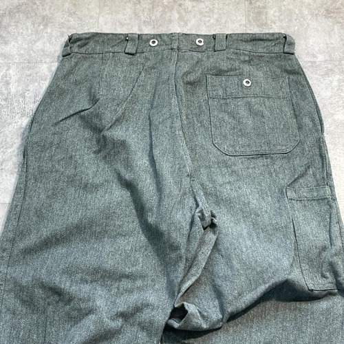50s スイス軍 実物 前デニムワークパンツ 50 w35 詳細写真7