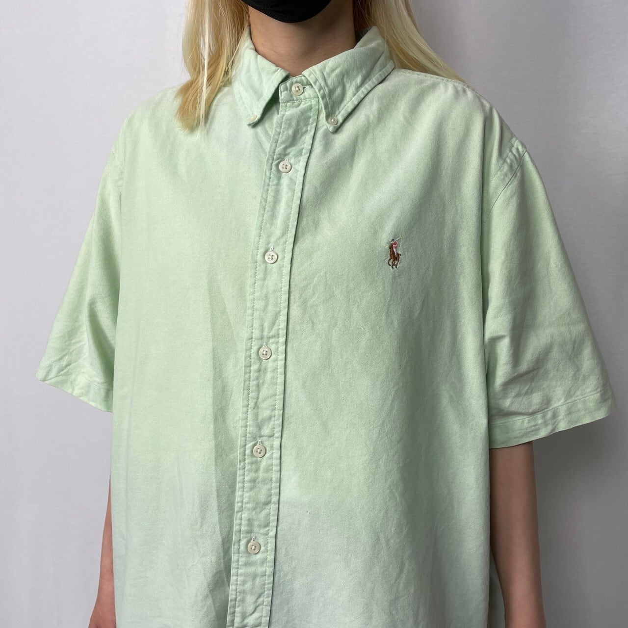 Ralph Lauren ラルフローレン CLASSIC FIT ボタンダウン 半袖シャツ