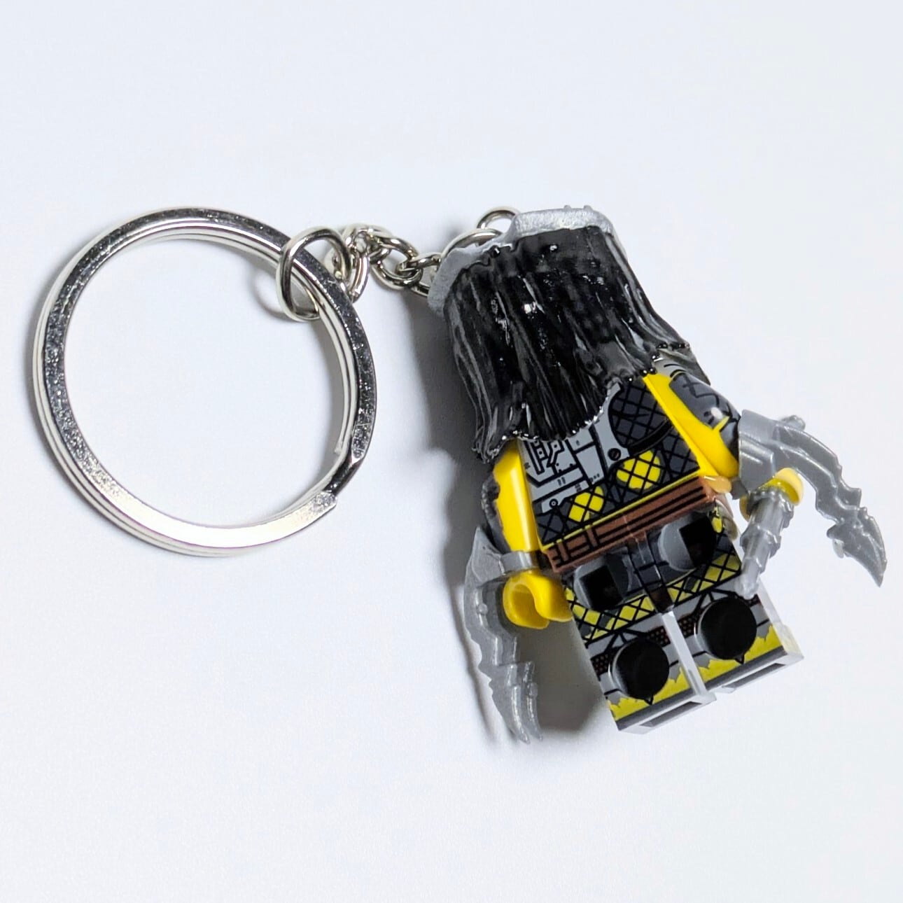 ★ブロックフィギュアキーホルダー★【 PREDATOR2 / AVP ( エイリアンvsプレデター )】 Predator Warrior ( プレデター・ウォリアー )　〚アメリカン雑貨 アメトイ〛