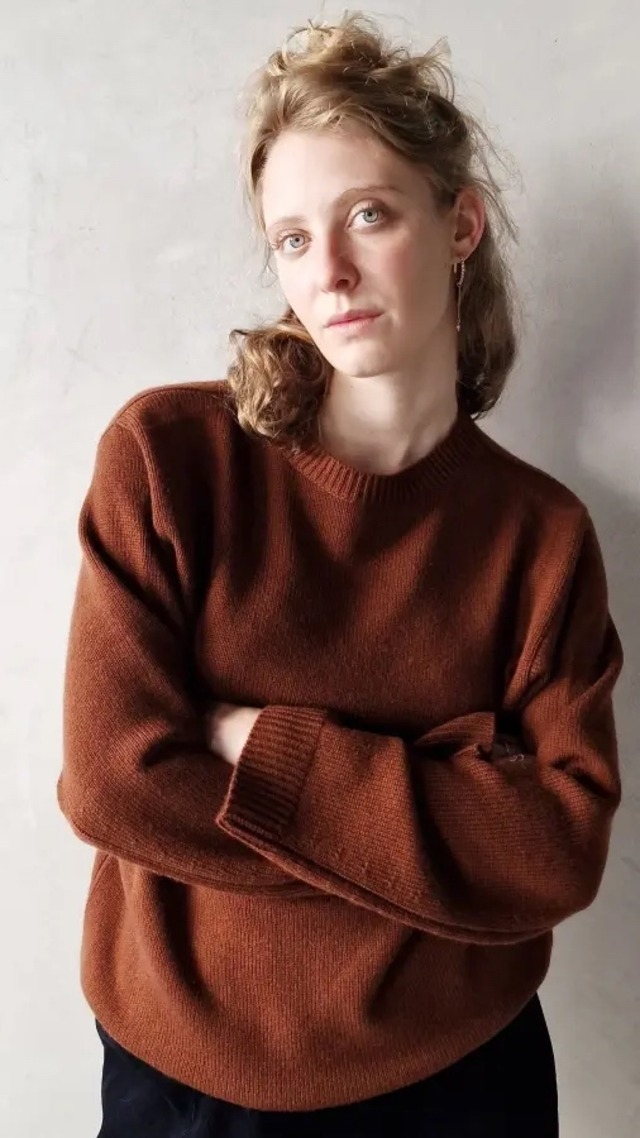 SOFIE D'HOORE -MOODY- 3ply c-neck sweater. :BRICK,