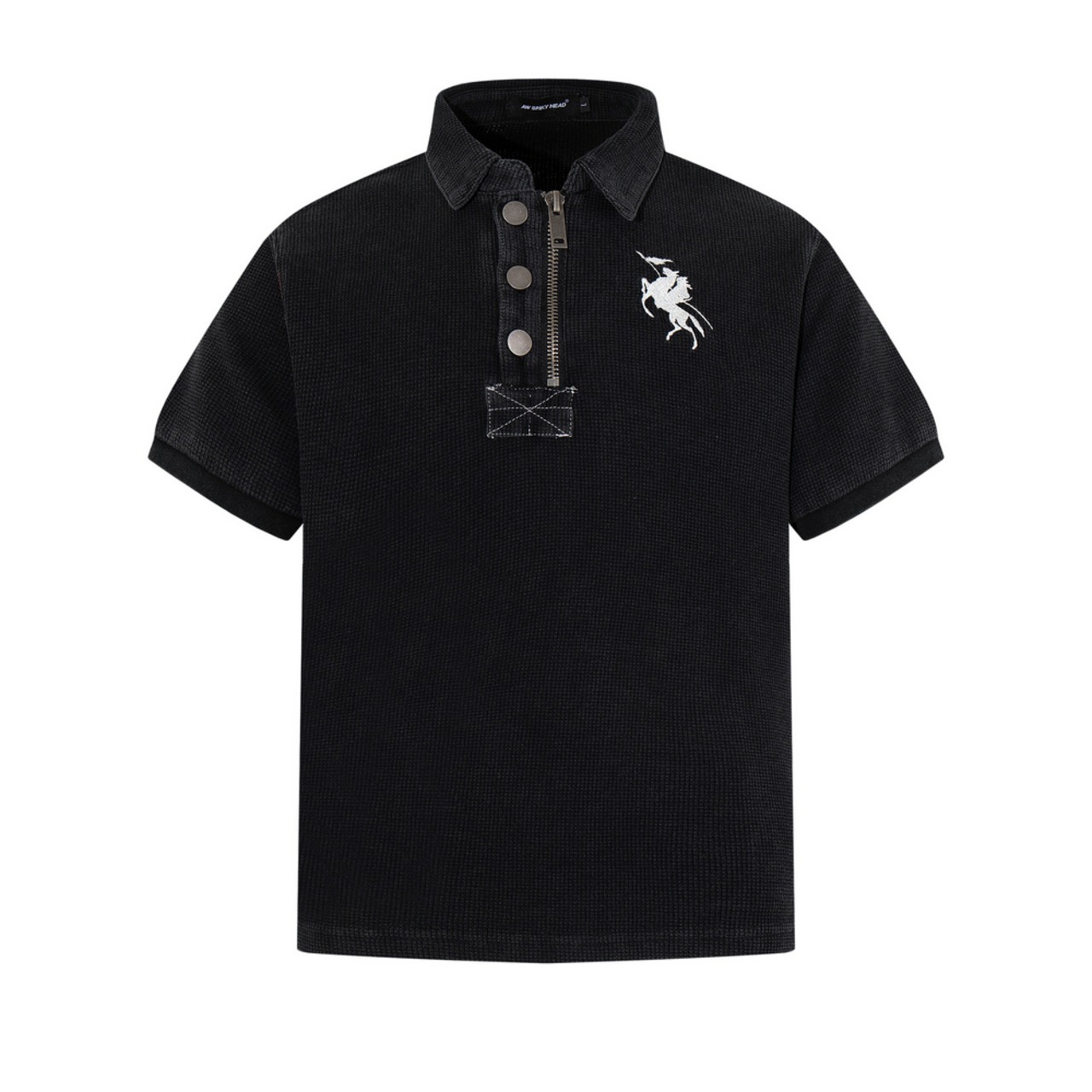 VINTAGE ストリート ハーフジッパー Tシャツ T2069