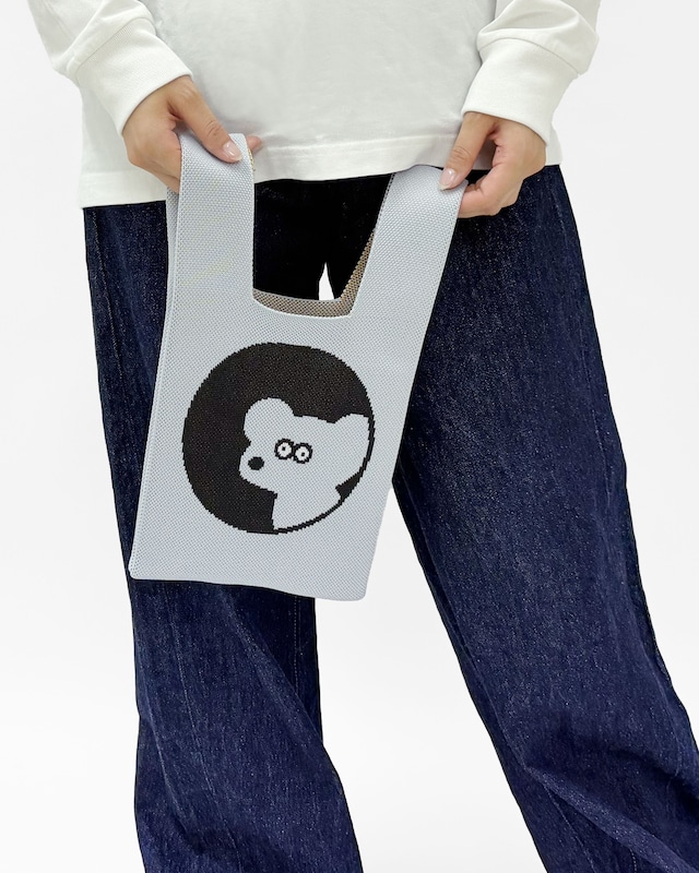 【Seiji Matsumoto】ANDY THE MOUSE KNIT MINI MARCHE BAG ねずみのandy ニットミニマルシェバッグ
