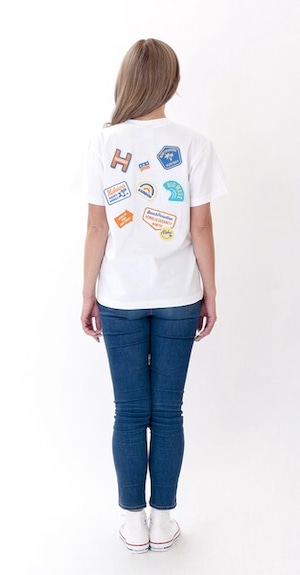 【ハレイワ / HALEIWA HAPPY MARKET】大人気!ハワイアン ワッペン Tシャツ ホワイト