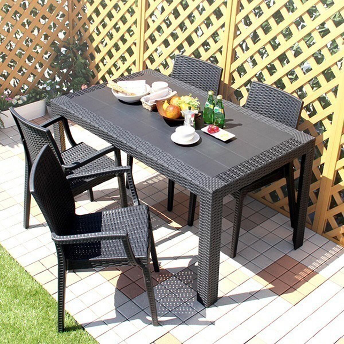 ガーデンテーブルステラ-STELLA- ガーデン カフェ 140 ステラ テーブル 140 ブラック