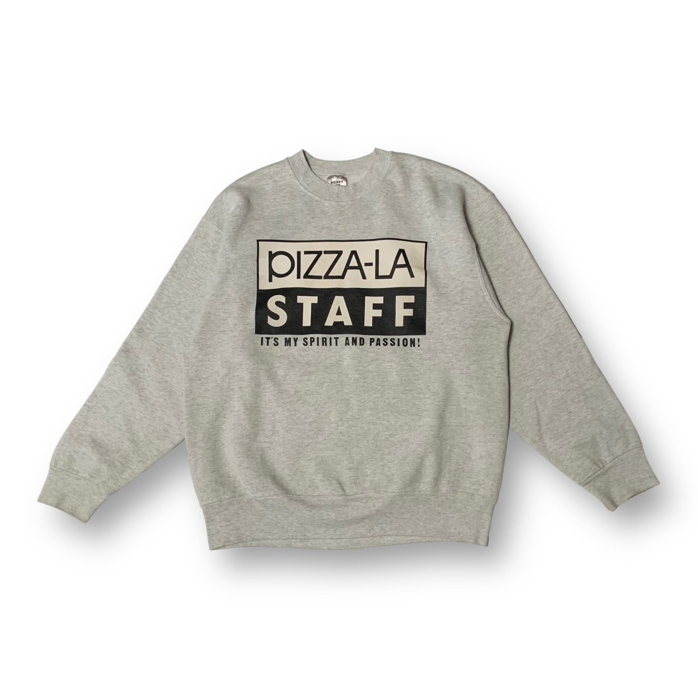 90s Fruit Of The Loom “PIZZA-LA STAFF” Crew Neck Sweat Shirt(MADE 