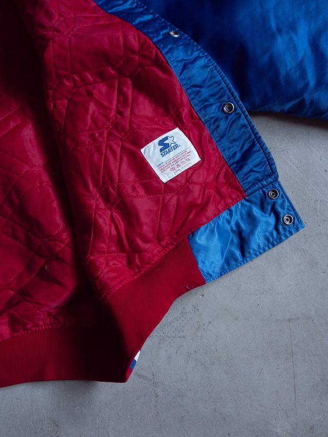 "Detroit Pistons" '90s vintage Starter nylon satin jacket