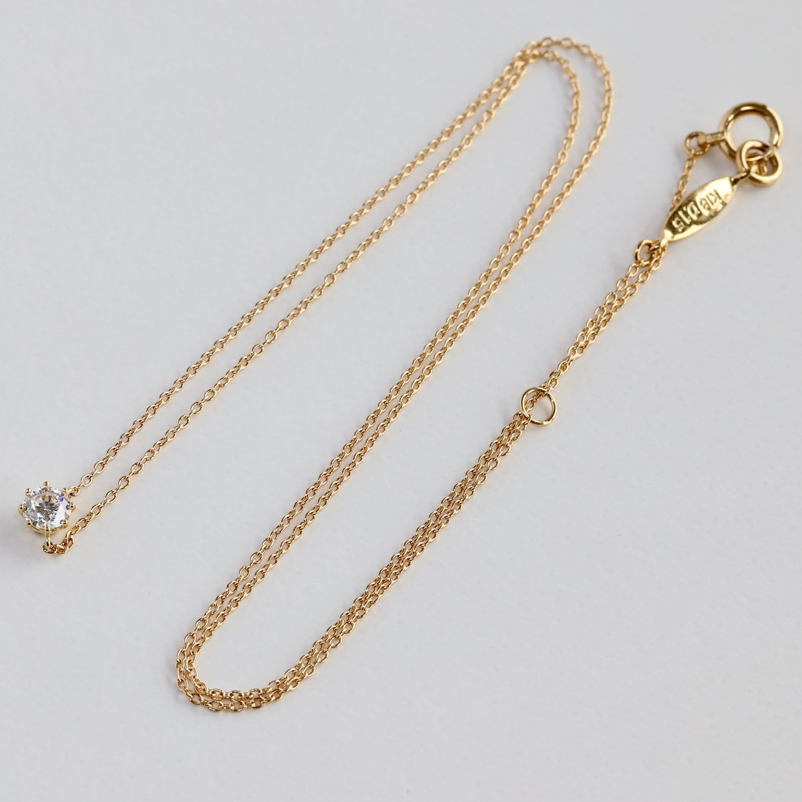 K18 AHKAH ソルティアラウンド ダイヤモンド 0.15ct ネックレス  