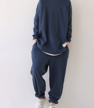 nbcp waffle roomwear feat.antiqua (ink blue)