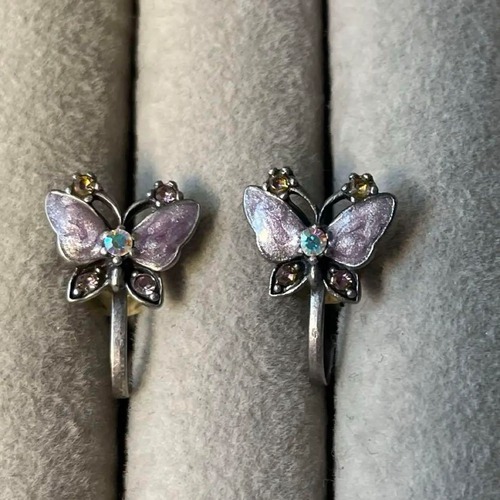 ANNA SUI 蝶 イヤリング