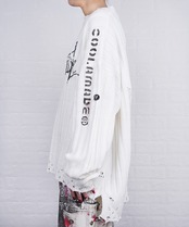 【ATELIER LINE】ランダムペイントルーズニットTOPS 　CQ-48069H