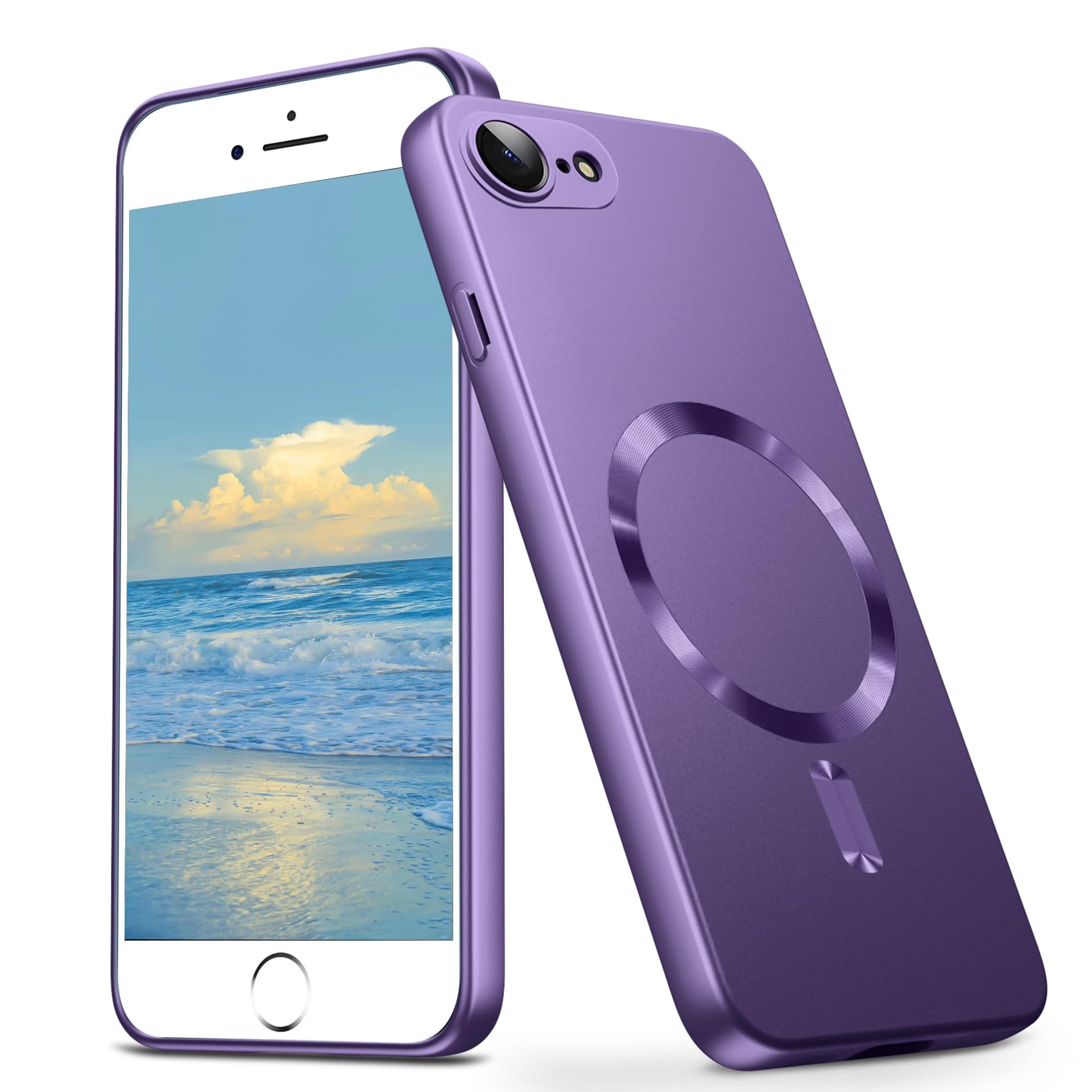 Tgaoleyd 対応 iPhone SE 第3世代 第2世代 iPhone 8/7 用のケース Magnetic対応 ワイヤレス充電 軽薄型