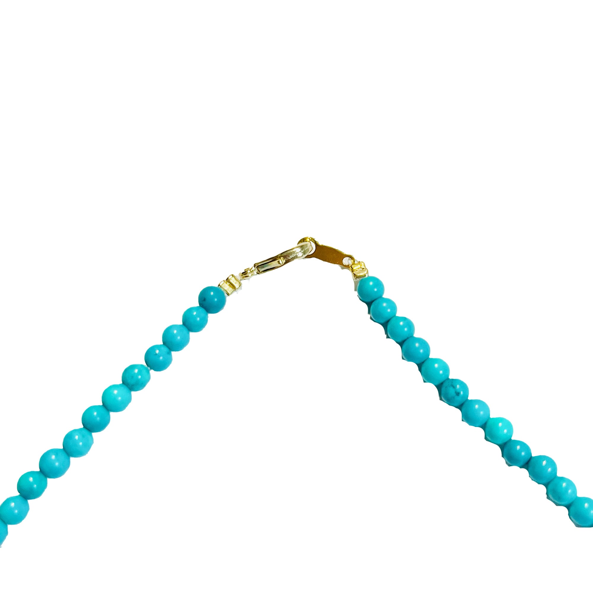 ターコイズゴールドクロスネックレス | StoneJewelry