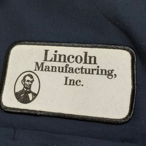 CINTAS HAITI製 ワークシャツ 長袖 ワッペン 2XL ビッグサイズ ワーク系 企業ロゴ 企業系 Lincoln Manufacturing シンタス リンカーン US古着