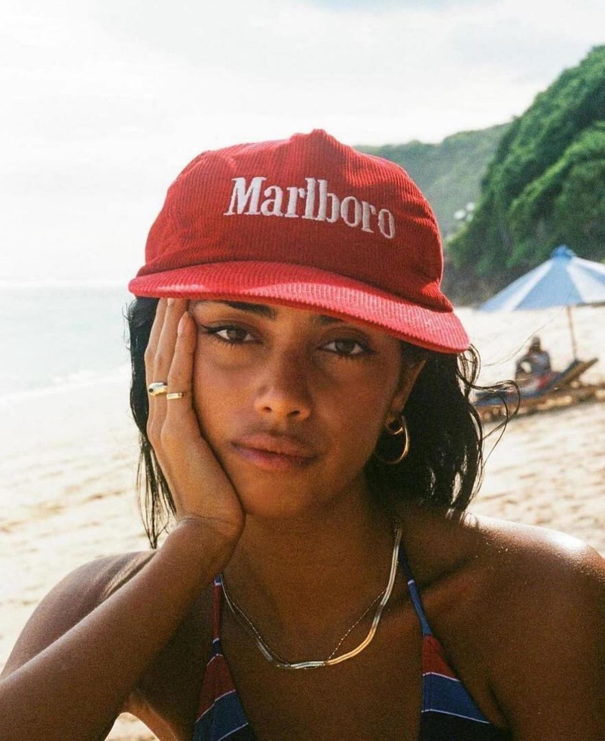 90s Marlboro マルボロ コーデュロイ ビンテージ キャップ 帽子 