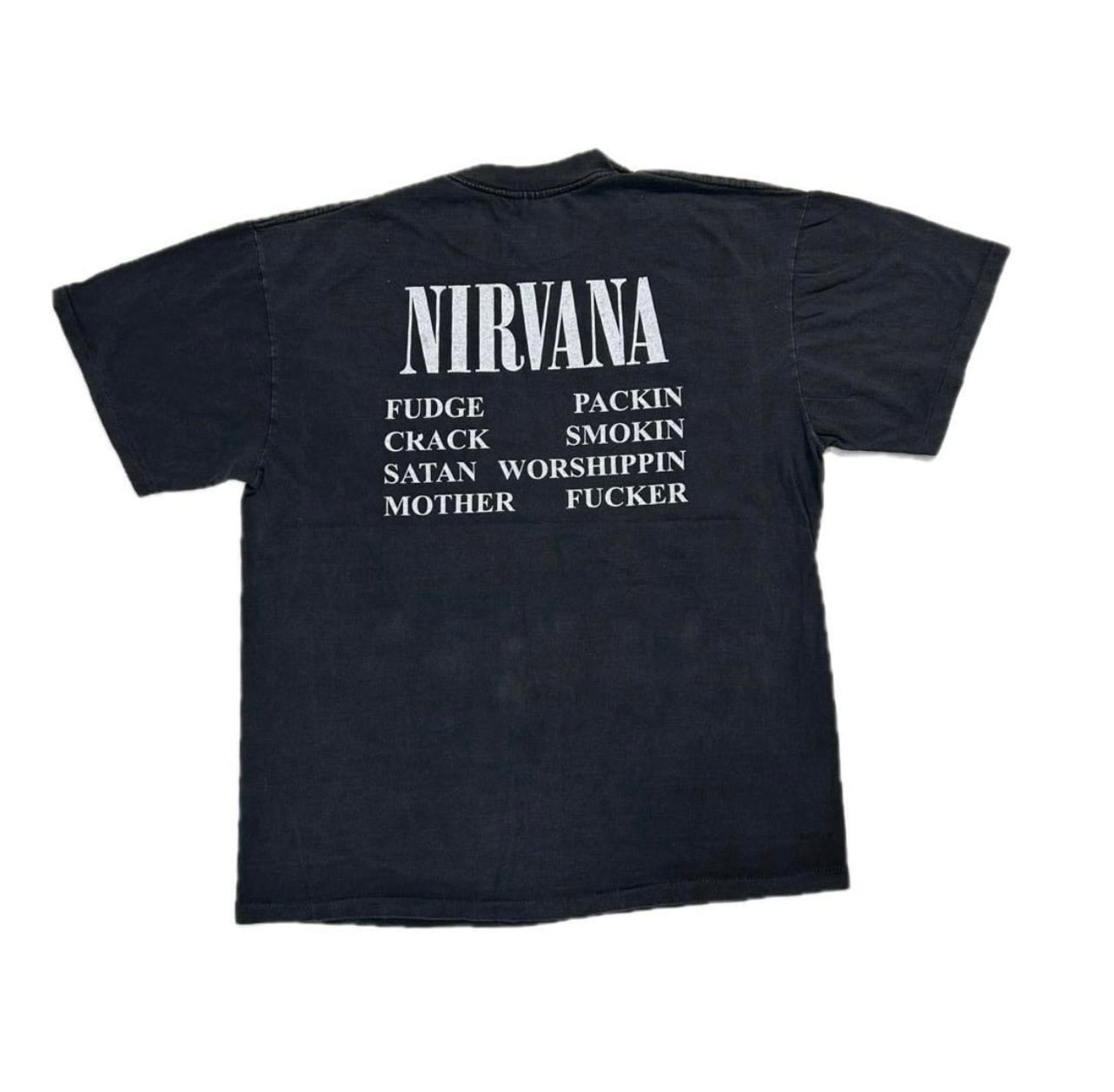 12975 NIRVANA ニルヴァーナ ロックTシャツ バンドT 両面 XL | San