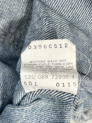 M-314  リーバイス 501古着 1989年米国製刻印520  W 78cm(ぐるり） 股下 68cm