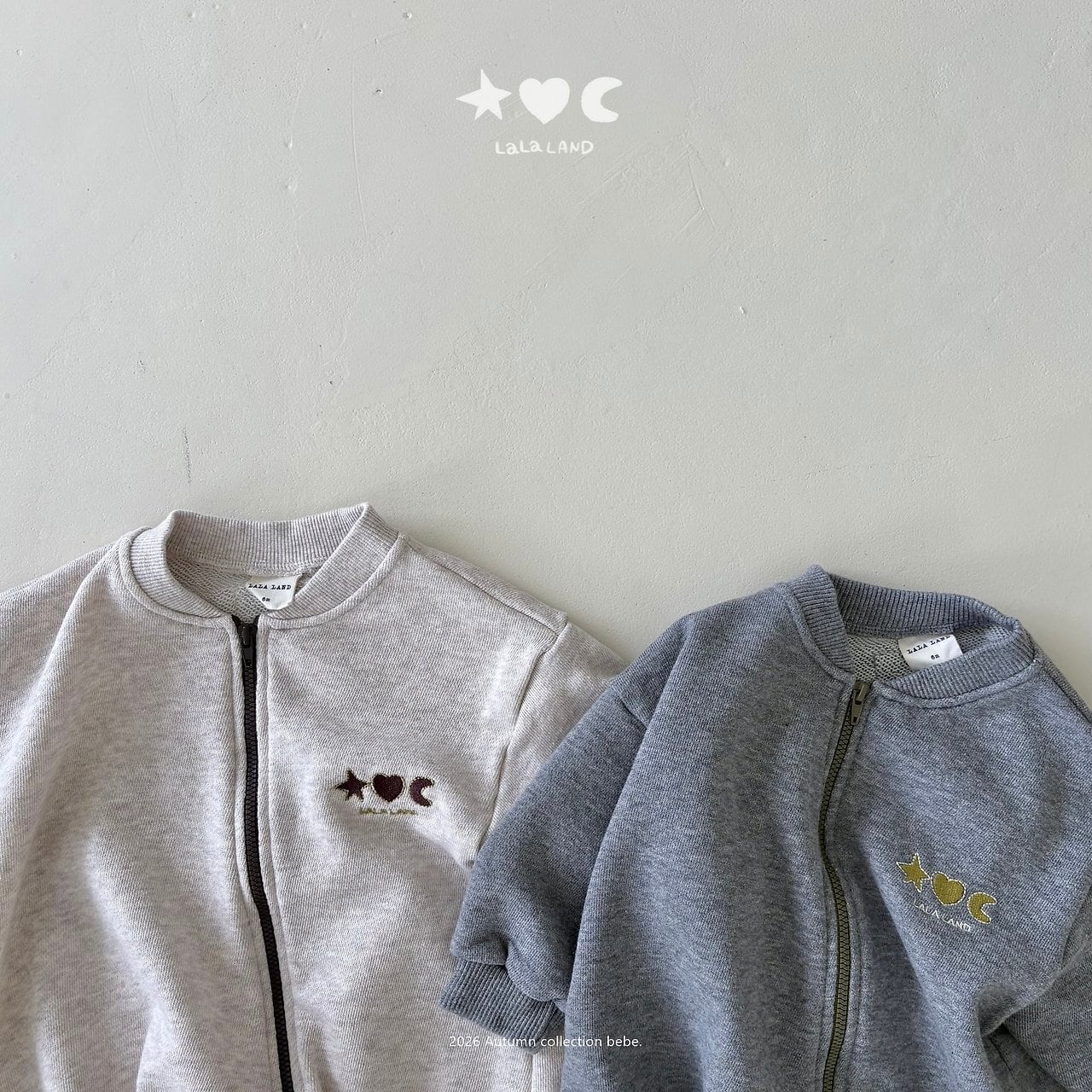【予約商品】bebe terry zip-up suit