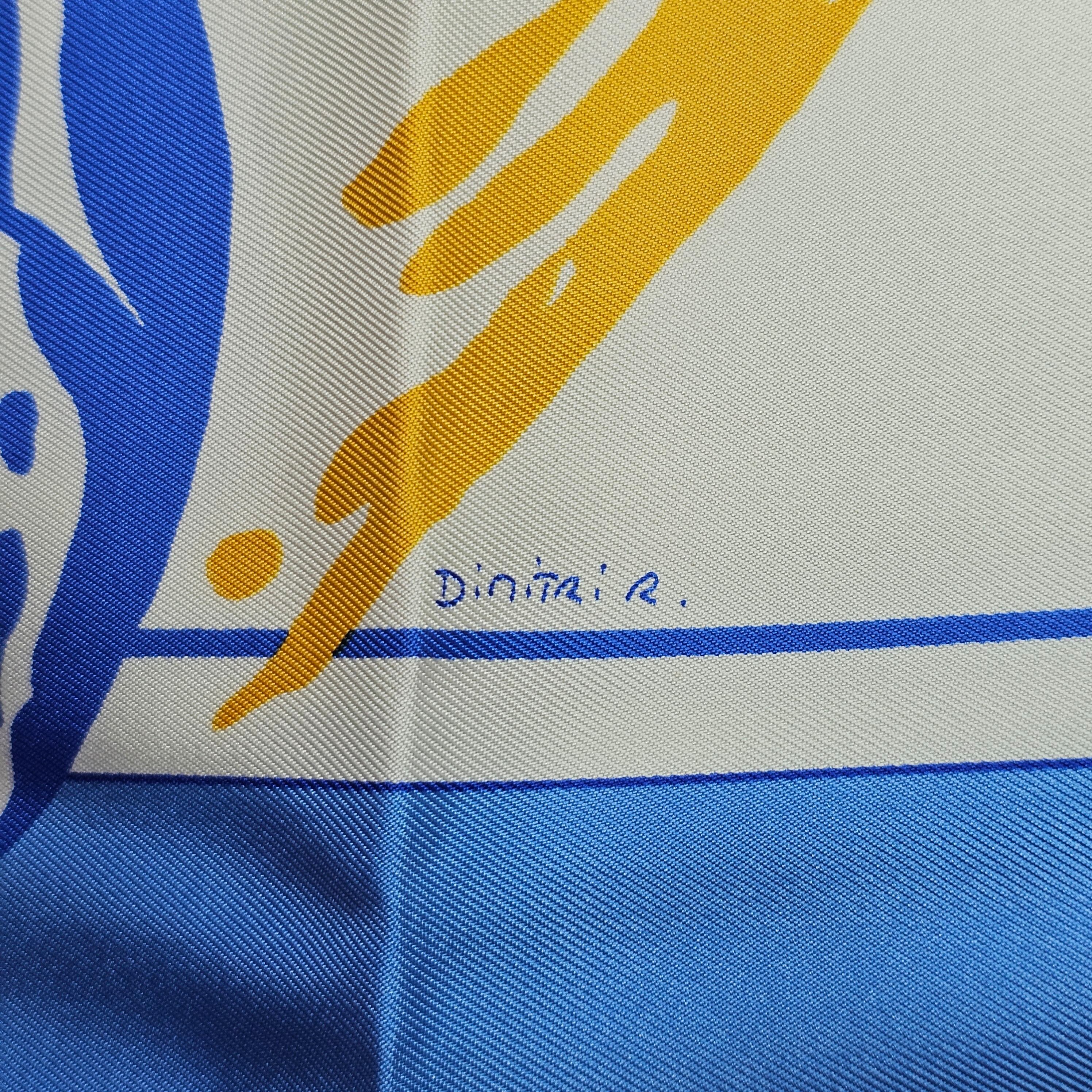 稀少 エルメス カレ90 W杯限定 サッカー スカーフ 青 稀少 エルメス カレ90 W杯限定 サッカー スカーフ 青 | Over Time Vintage