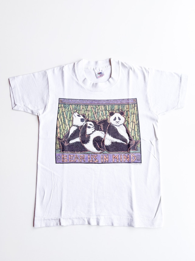 【140cm】VINTAGE 90's パンダ 半袖Tシャツ【10233】※