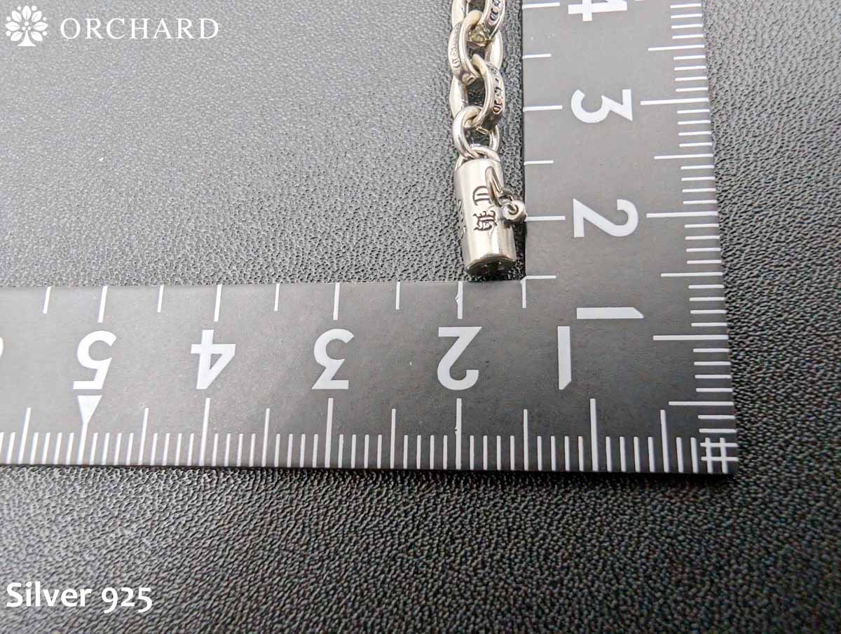 50cm シルバー925 ネックレス ペーパーチェーンネックレス B系 925